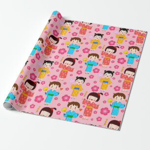 Adorable Kids Pattern Wrapping Paper
