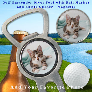 Adorable Kitten Cat Lover Custom Photo Golf Divot Tool