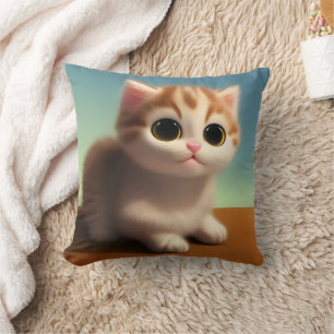 Adorable Kitten Cushion