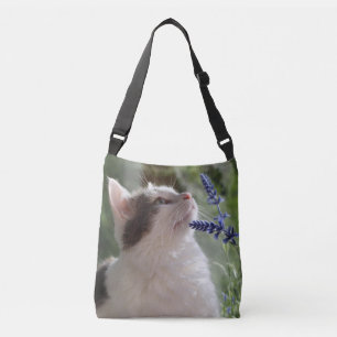 Adorable Kitten in the Garden Crossbody Bag