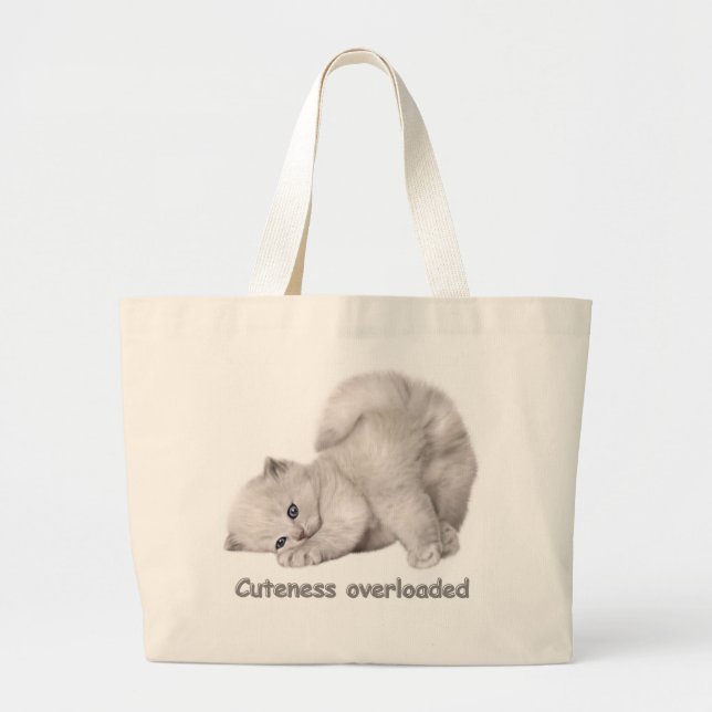 Adorable Kitten Portrait Tote Bag (Front)