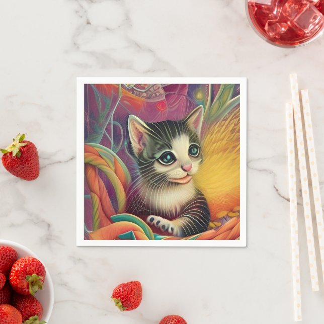 Adorable Kittens 1 Napkin (Insitu)