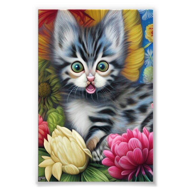 Adorable Kittens 5 Photo Print (Front)