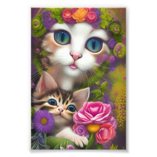 Adorable Kittens 8 Photo Print