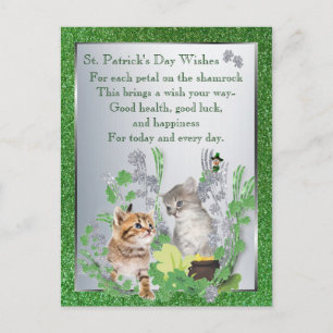 Adorable Kittens Health Luck Happiness Version 2 Postcard