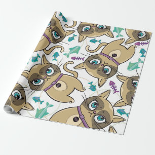 Adorable Kitty Cat Wrapping Paper