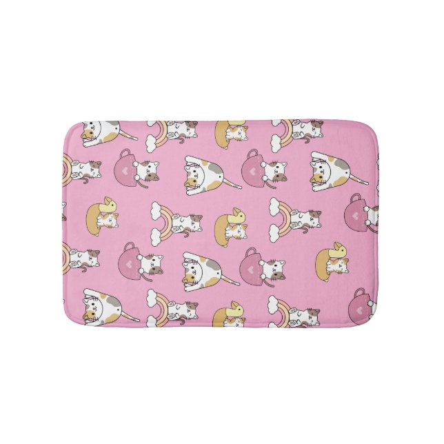 Adorable Kitty Cats Bath Mat (Front)