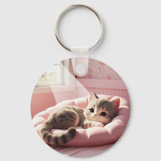 Adorable Kitty Keychain