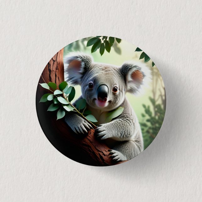 Adorable Koala Bear 3 Cm Round Badge (Front)