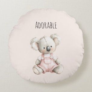 Adorable Koala Bear Animal Round Cushion