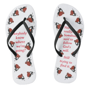 Adorable Ladybug Christian  Thongs