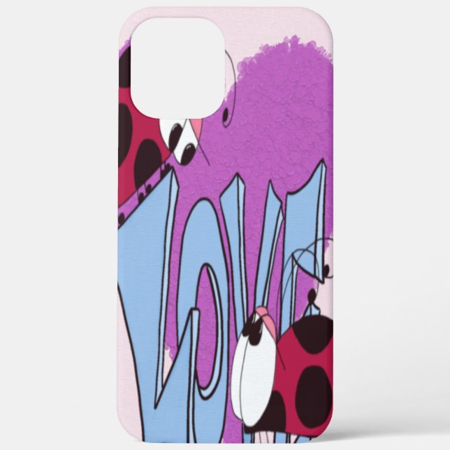 Adorable Ladybug Love Cartoon Case-Mate iPhone Case (Back)