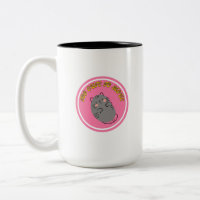 Adorable Lazy Cat "Too Cute To Move" Design