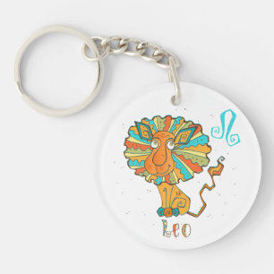 Adorable Leo Lion Key Ring