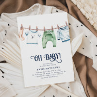 Adorable 'Let's Hang Out' Boy Oh Baby Shower