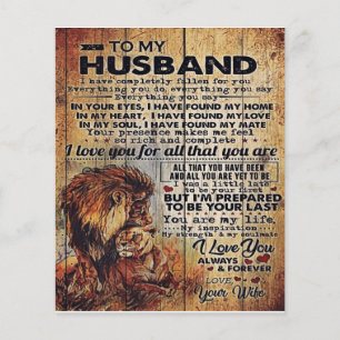 Adorable Letter To Husband Lovely Gift To My Man Flyer
