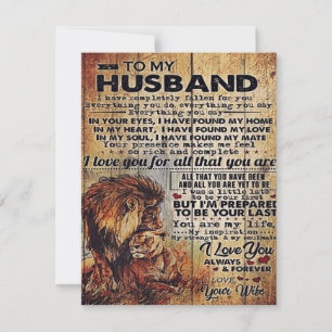 Adorable Letter To Husband Lovely Gift To My Man Invitation