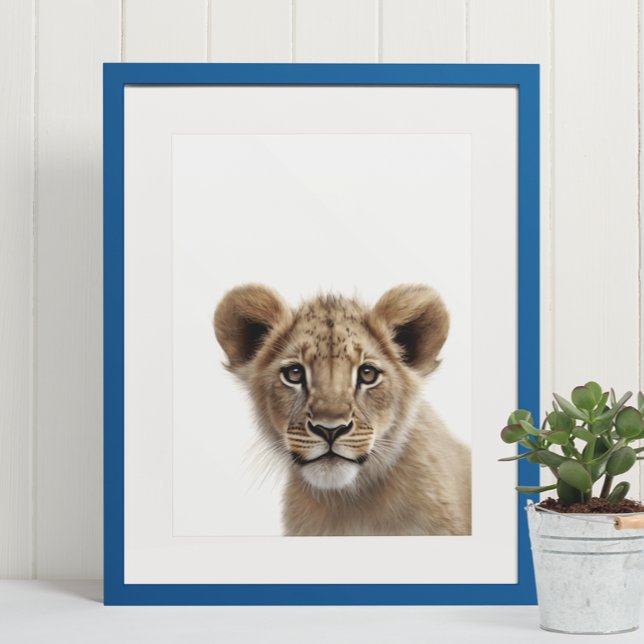 Adorable Lion Cub Baby Nursery Jungle Safari  Poster (Creator Uploaded)
