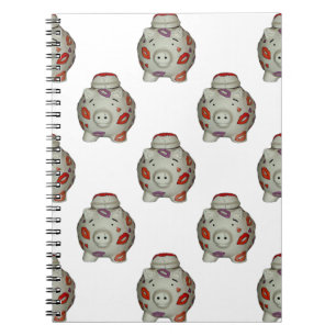 Adorable Lipstick Pig Notebook