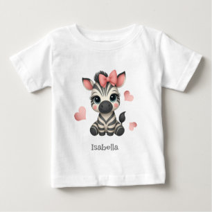 Adorable little cartoon zebra baby T-Shirt