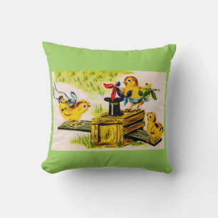 adorable little chick magician cushion