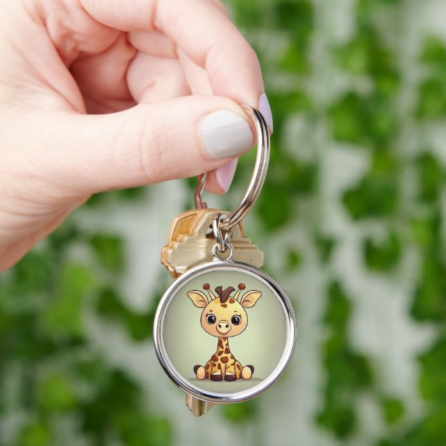 Adorable little giraffe key ring (Hand)
