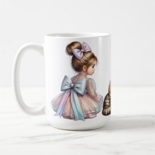 ADORABLE LITTLE GIRL WITH HER PET CAT COFFEE MUG