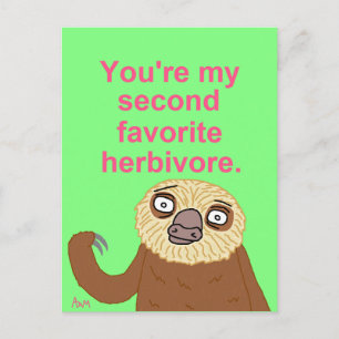 Adorable Little Herbivore Postcard