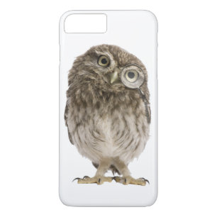 Adorable little owl wearing magnifying glass iPhone 8 plus/7 plus case