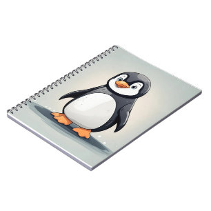 Adorable little penguin notebook