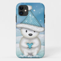 Adorable Little Polar Bear with Heart