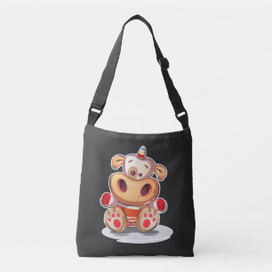 Adorable Little Unicow Illlustration Crossbody Bag