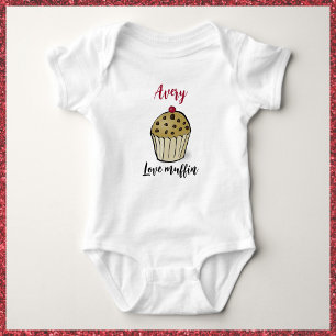Adorable Love Muffin Baby Bodysuit