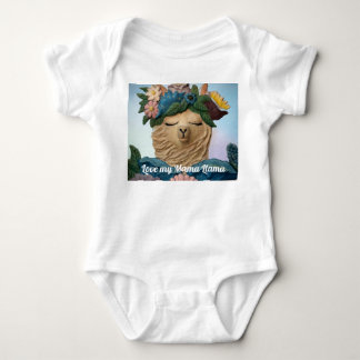 Adorable Love my Mama Llama wear for baby Bodysuit