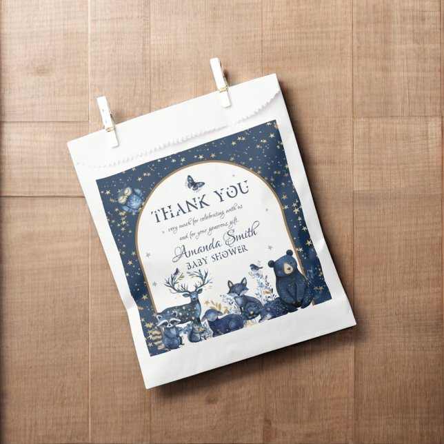 Adorable Magic Woodland Night Animal Baby Shower Favour Bag (Creator Uploaded)