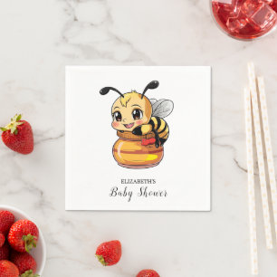 Adorable Magical Bee Baby Shower Napkin