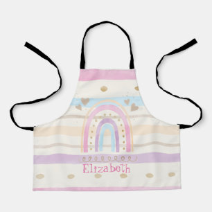 Adorable Magical Colourful Rainbow Striped Apron
