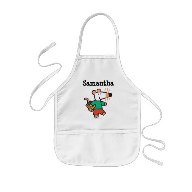 Adorable Maisy Loves to Read Kids Apron (Front)