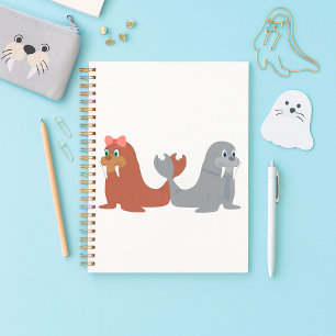 Adorable Male and Female Walruses Planner
