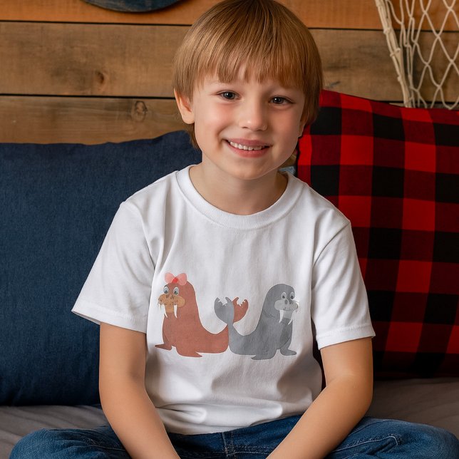 Adorable Male and Female Walruses T-Shirt (Creator Uploaded)