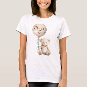 Adorable Mama Bear Gender Neutral Baby Shower T-Shirt