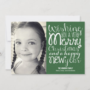 Adorable Message Holiday Photo Cards