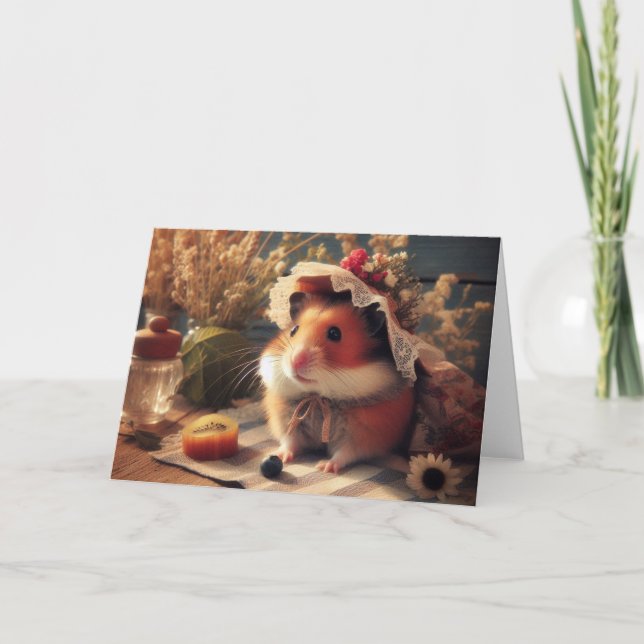 Adorable Midsummer Hamster Card (Front)