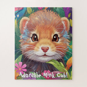 Adorable Mink Cub – for Kids Who Love Animals Jigsaw Puzzle