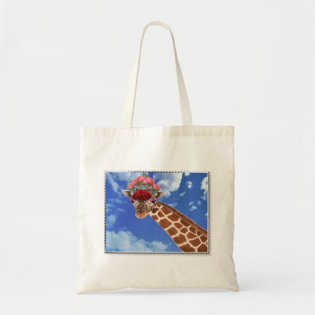 Adorable “Missy Giraffe” Tote Bag (Front)