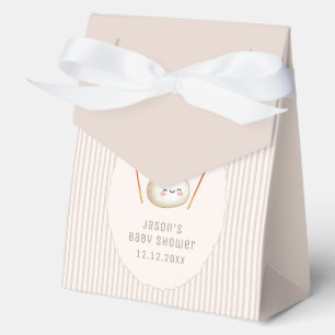 Adorable Modern Bow Asian Dumpling Baby Shower Favour Box