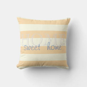 Adorable Modern Stripes,Home Sweet Home Cushion