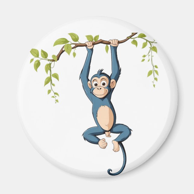 Adorable Monkey Hanging Magnet (Front)