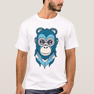Adorable monkey illustration design T-Shirt