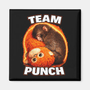 Adorable monkey punch baby graphic team punch big magnet
